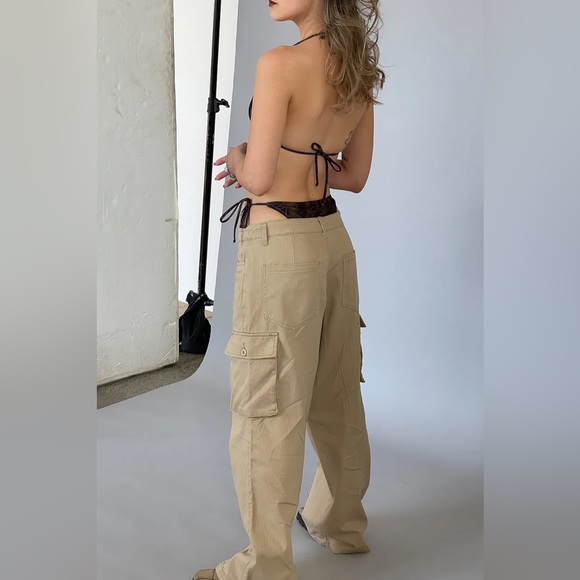 NA-KD Pocket Detail Cargo Pants - Picture 3 of 7